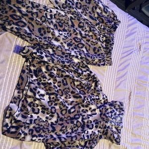 Two piece sweat suit